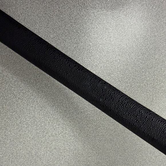 Lauren Ralph Lauren Leather Belt Womens Large Black Goldtone Buckle Pebble Charm - Picture 5 of 9